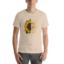 Load image into Gallery viewer, Sunflower, Philadenphia, girls are sunshine hurricane Unisex T-Shirt
