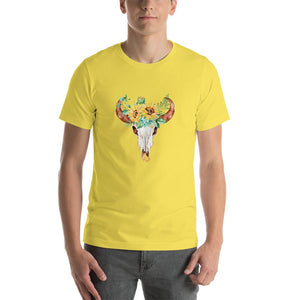 Aborigines pattern mixed with sunflowers Unisex T-Shirt