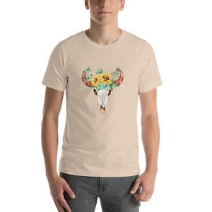 Aborigines pattern mixed with sunflowers Unisex T-Shirt